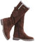 Onsoyours Stivali Alti Donna Stivali Invernali Scarpe Camoscio Outdoor Stivali da Neve Foderati Caldo con Chiusura Lampo Laterale A Marrone 40 EU
