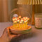 EONANT DIY Tulpe Nachtlicht, handgemachte Imitation Blume Wohndekoration Schlafzimmer Schlaf Tischlampe Kinder und Mädchen Liebhaber Geschenke Atmosphäre Lampe Schreibtisch Ornamente (Rot 20LED)