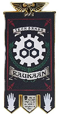 Starforged Space Marines Chapter Banner Collection Imán para refrigerador Warhammer 40K-Iron Hands