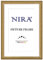 NiRa Massiv Holz Bilderrahmen 59,4 x 84,1 cm DIN A1 in Alt-Gold | Farbe und Größe wählbar | Rahmen für Poster | Puzzle | Foto collage HD086