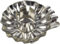hdg 50er Set Baumkerzenhalter für Weihnachtsbaum - Kerzenhalter Silber mit Clip in Schweifform - Made in Germany