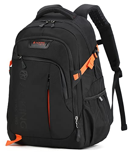 Aoking,SN57605-Serie,Schulrucksack,Stadt- und Business-Rucksack,30 L,für Laptops bis 17 Zoll,wasserdicht,Option (SN57605-7B):elastisches und Federsystem