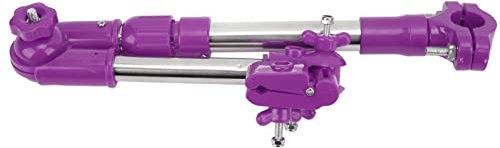 BORDSTRACT Porte-Parapluie De Vélo en Acier Inoxydable, Support De Parapluie Télescopique Réglable à 360 ° pour Fauteuil Roulant Extérieur Porte-Parapluie De Vélo électrique Accessoires(Violet)