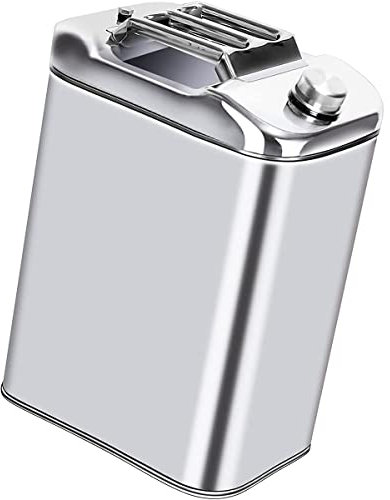 CUPKEE Bidon À Carburant, Car Fun en Plastique De 40L, Bidon De Carburant Portable en Acier Inoxydable 304, Conteneur D'Essence avec Tuyau De Guidage D'Huile