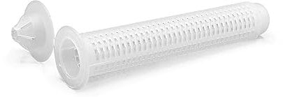 NOLDAR |Rete in nylon per il fissaggio di ancoraggio chimico nel mattone forato/cemento. Misura: 15 x 130 mm per barra filettata M8 / M10 / M12 (8 pezzi)