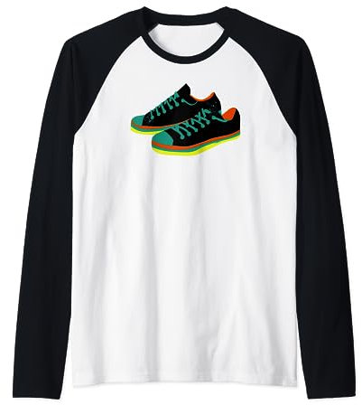 Künstlerisches Sneaker-Schuh-Design Raglan