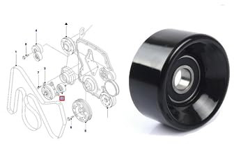 Fan Belt Tensioner Pulley Fits FORD Transit MK6 2.4 RWD LTI TX LDV Convoy YC1E9444AD