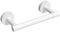 RARXTR White Toilet Paper Holder SUS304 Stainless Steel Double Post Pivoting Toilet Paper Roll Holder Wall Mounted Toilet Tissue Holder for Commercial Bathroom RV Brushed Brass Finish