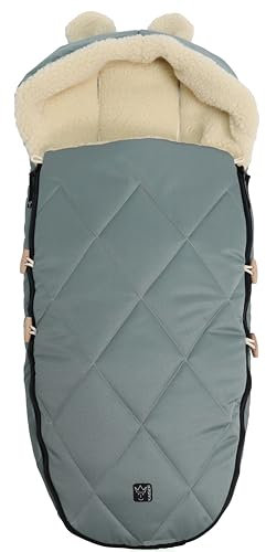 Kaiser 65825 XL EARS WOOL Woll Fußsack (slit green)