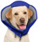 AOFITEE Hundekegel, verstellbarer extra großer Kegel für Hunde nach Operation, atmungsaktives, weiches Hundehalsband gegen das Lecken von Wunden, elisabethanisches Halsband für große Hunde, Blau, XL