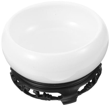 SEWOART Hydroponischer Keramik-pflanztopf Mit Sockel Großer Blauer Porzellan-Lotus-blumenkübel Runder Wasserfreundlicher Übertopf Für Zimmerpflanzen Und Sukkulenten Stilvolle Wohnraum-deko