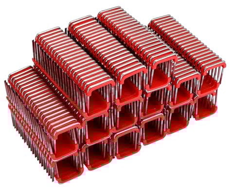 SyunsXoon MNM1-600 Insulated Cable Staple Replacement for Milwaukee, 1 inch Insulated Cable Staples for M12 2448-20 Cable Stapler Gun for Wood- 600 Qty