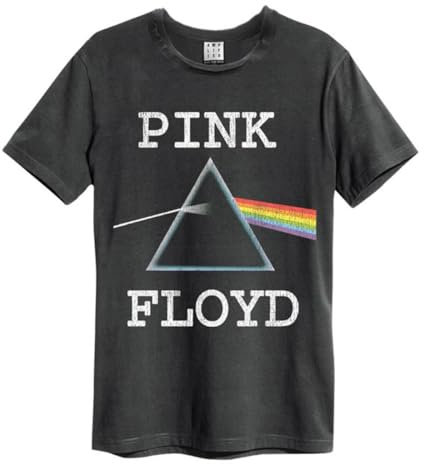 Amplified Dark Side Pink Floyd T-Shirt für Erwachsene, Unisex, Anthrazit, S
