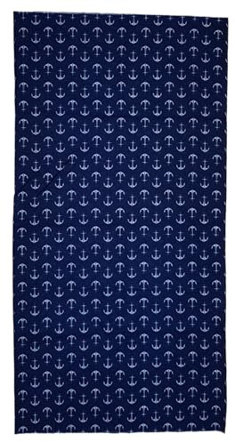 ware-direkt Loop Schal Multifunktionstuch Schlauchschal Bandana Halstuch Sport Outdoor (Anker Blau)