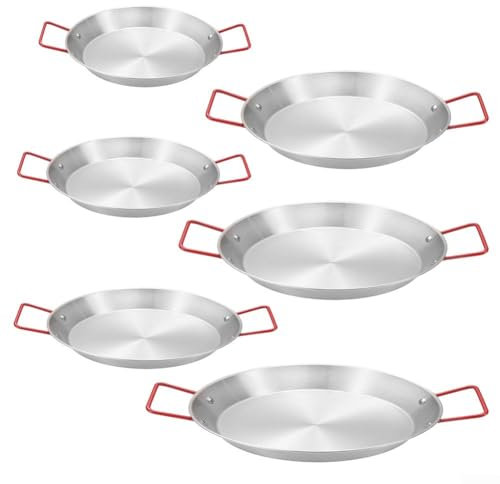 Große Paella-Schüssel-Pfanne, Edelstahl-Topf, feine Handwerkskunst (28 cm)