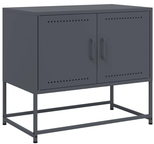 vidaXL TV-Schrank Anthrazit 68,5x39x60,5 cm Stahl