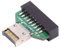 chenyang USB 3.2/3.1 Gen 2 Typ E Frontpanel Header Stecker auf USB 3.0 Gen 1 19Pin/20Pin Buchse 20Gbps Mainboard Header Verlängerungsadapter