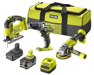 Pack RYOBI 3 outils 18V One+ - 2 batteries 4,0Ah - 2.0Ah - 1 chargeur - RCK183A-242SL