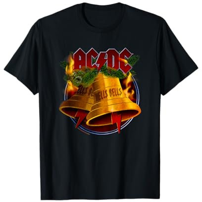 ACDC Weihnachten Hells Bells X-Mas Rockmusik Band Merch T-Shirt