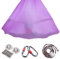 PRMTYUP Aerial Yoga-HäNgematte, Yoga-HandtüCher, Yoga-HäNgemattenschaukel, 5 M Yoga-HäNgematte, HäNgehandtuch-Trapez, Pilates Aerial Dance-AusrüStung, FüR Yoga-Training Yoga,12,5 * 2.8m