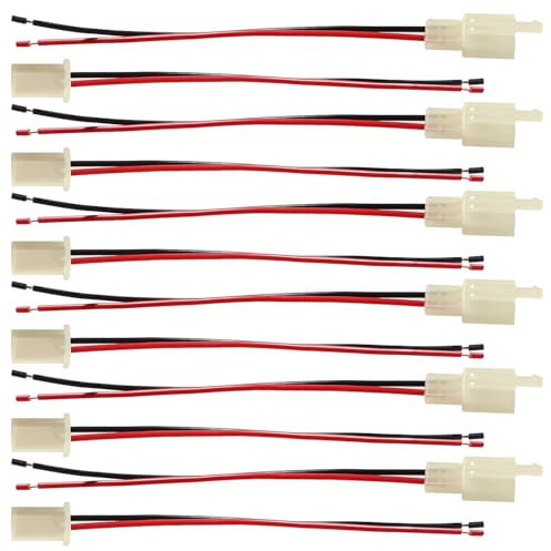 YIXISI 6 Paia 2.8mm 2 Pin Connettori Elettrici per Auto, 2.8mm Maschio e Femmina Connector con Cavo 140mm 20 AWG, per Moto, Bici, Auto, Barche, ABS