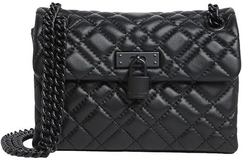 Kurt Geiger London Mini Brixton Drench Schultertasche aus Leder, Schwarz