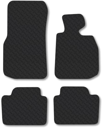 BMW 4 Series Gran Coupe [F36] (2013-2020) 5mm Rubber Car Mats Compatible with Accessories Premium Durable Tailored Fit Heavy-Duty Floor Mats Set Accessory Waterproof Durable Custom Fit Water Resistant