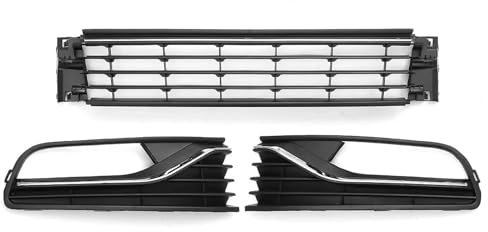 Sport Frontgrill Für Vw Für Polo 6R 2014 2015 2016 2017 Front Stoßstange Nebel Licht Kühlergrill Abdeckung Mitte Grille Set 6R0853677A9B9 Sport Kühlergrill