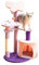 SLAHAJ Katzen Kratzbaum Kratzbaumturm, kletternde Katzenregale, schleifende Katzenpfoten, Katzenkratzbaum, lila, Spielplatz für Katzen katzenbaum(80CM)
