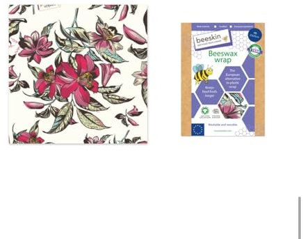 beeskin Bienenwachstuch M 25x25cm (Viktorianische blume)