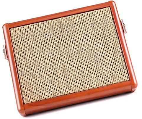 Juroupi Guitar Speaker 15W Rechargeable Portable Acoustic Guitar Amplifier with Microphone Input