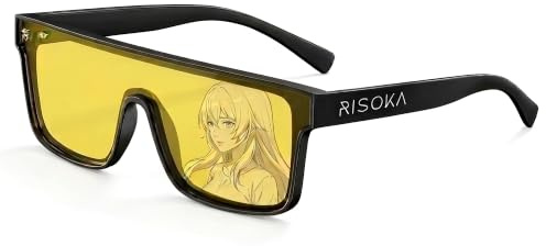RISOKA® Lunettes anti lumière bleue Gaming pour homme & femme