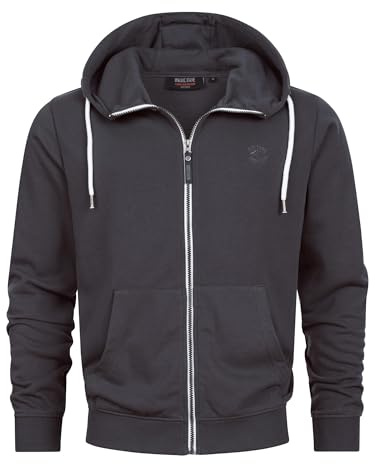 Indicode Herren INChristos Sweatjacke Hoodie mit Kapuze und Reißverschluss