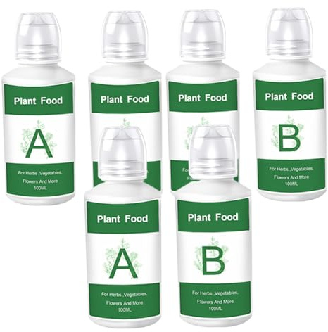 Aliments hydroponiques pour plantes, 6 pièces, nutriments hydroponiques A et B, engrais pour légumes, fruits, engrais agricole