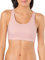 Fruit of the Loom Womens Built-up Sports Bra, Blushing Rose/Black/White, 44