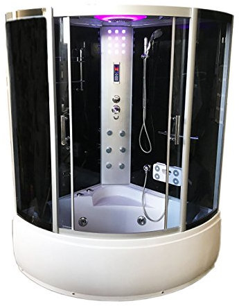 BAIGNOIRE BALNEO DOUCHE BAIN TOURBILLON MASSANTE Milan 130 x 130 cm CHROMOTHERAPIE