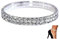LucBuy 2 STÜCKE Shining Twinkle Diamant Fußkettchen Elastische Bling Brilliant fuß schmuck Armband Braut Sommer schmuck Kleid