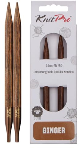 KnitPro Ginger Interchangeable Circular Needles 5 (13cm) | 7.00mm