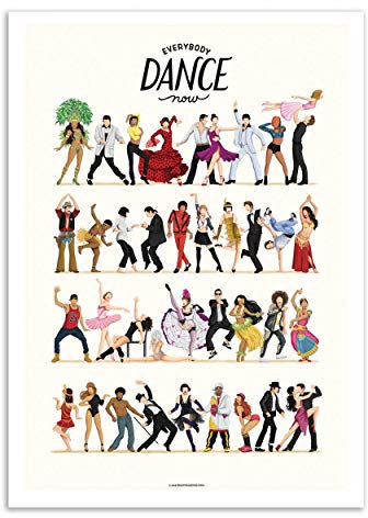 Wall Editions Art-Poster - Everybody Dance Now - Nour Tohme