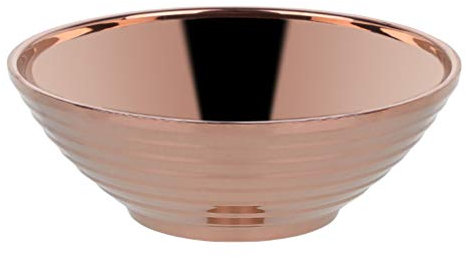 UPKOCH Bol à Nouilles Acier Inoxydable Bol Créatif Avec Fond Plat Pour Soupe Salade Pâtes Couleur Rose