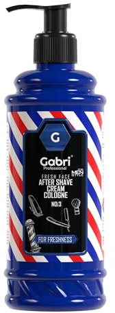 Gabri After Shave Cream & Cologne 2in1 400ml | Lotion für Männer | Feuchtigkeitsspendende Gesichtsfrische | Entspannende Erfrischung (For Freshness, 400 ml (1er Pack))