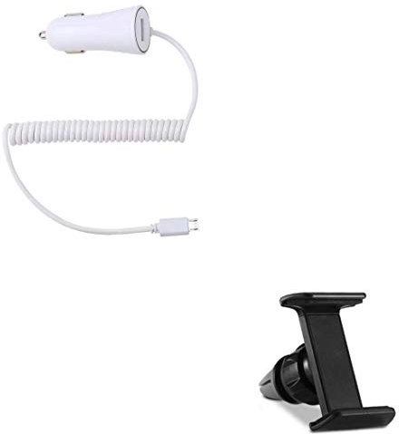 Pack Voiture pour WIKO View 4 Lite Smartphone Android (Cable Chargeur Micro USB Allume Cigare + Support Voiture Reglab