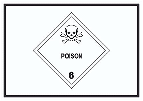 HB-Druck Schild Giftige Stoffe Symbol Poison Totenkopf A1 (594x841mm)