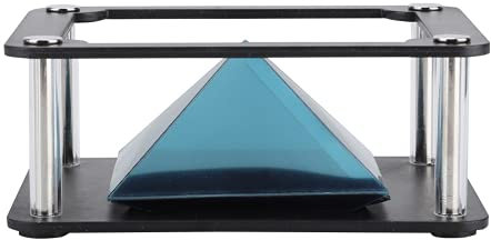 Projecteur 3D hologramme pyramide pour smartphone - Hologramme - T¨¦l¨¦phonique intelligent - Pyramide hologramme pour les pi¨¨ces sombres - Pour interaction de dessin anim¨¦ (cylindrique)