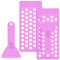 2 Sets Lip Balm Filling Tray and Spatula Set Portable Lipstick Holder Containers Lip Gloss Making Kit Capsule Lipstick Filler (Purple)