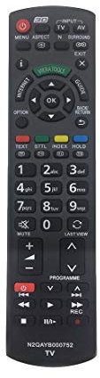 Reemplazo Mando panasonic TV n2qayb000752 para Mando TV panasonic fit para t v