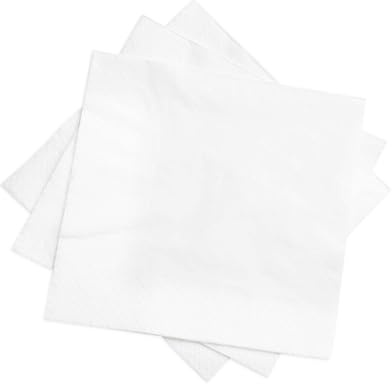 We Can Source It Ltd - White 2-Ply Paper Napkins 24cm - Cocktail Napkins for Bars, Restaurants, Cafés, Parties & Home - Recyclable Disposable Bar Caddy Napkins - Pack of 500 (2)