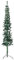 vidaXL Albero Natale Artificiale Sottile a metà Supporto Verde 210 cm