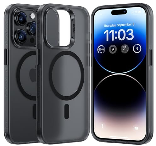 BENKS iPhone 14 Pro Magnetischer Hülle [Kompatibel für Magsafe] SGS Stoßfest Schutz der Militärqualität Handyhülle Durchscheinend Mattes Schlanke Glatt Hülle für iPhone 14 Pro 6.1'' 2022