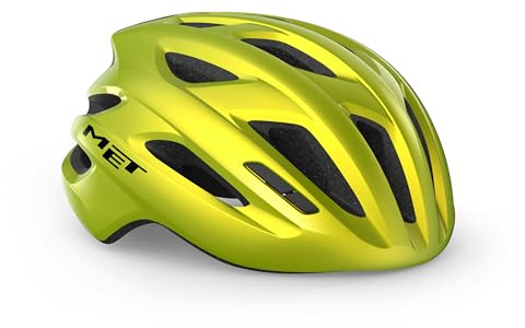 MET - Idolo MIPS Road Cycling Helmet In Lime / Yellow Metallic Size Medium (52-59 cm)